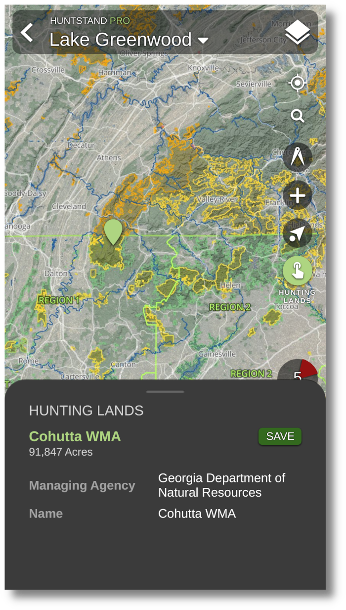 HuntStand App Screenshot